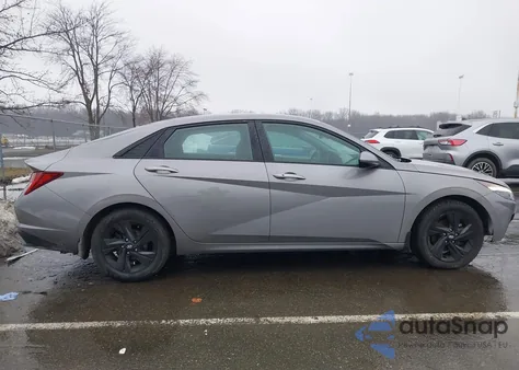 2022 Hyundai Elantra Hybrid Blue from USA, damaged, VIN KMHLM4AJ3NU028953